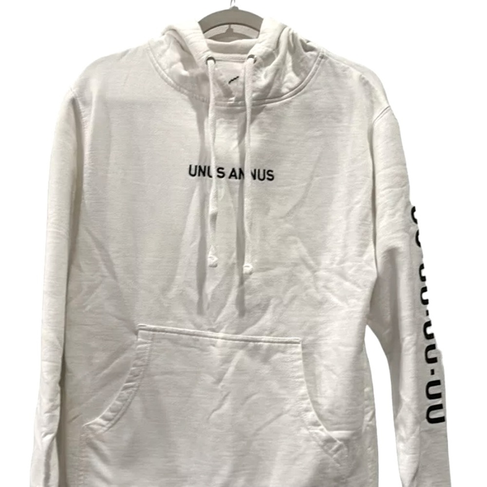 Unus Annus The End White Hoodie Size Medium